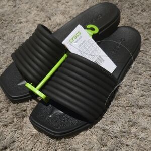 CROCS Miami Black Slides